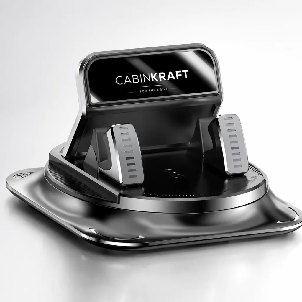 360° Car Phone Holder — Suction Cup Dashboard Mount, iPhone & Android
