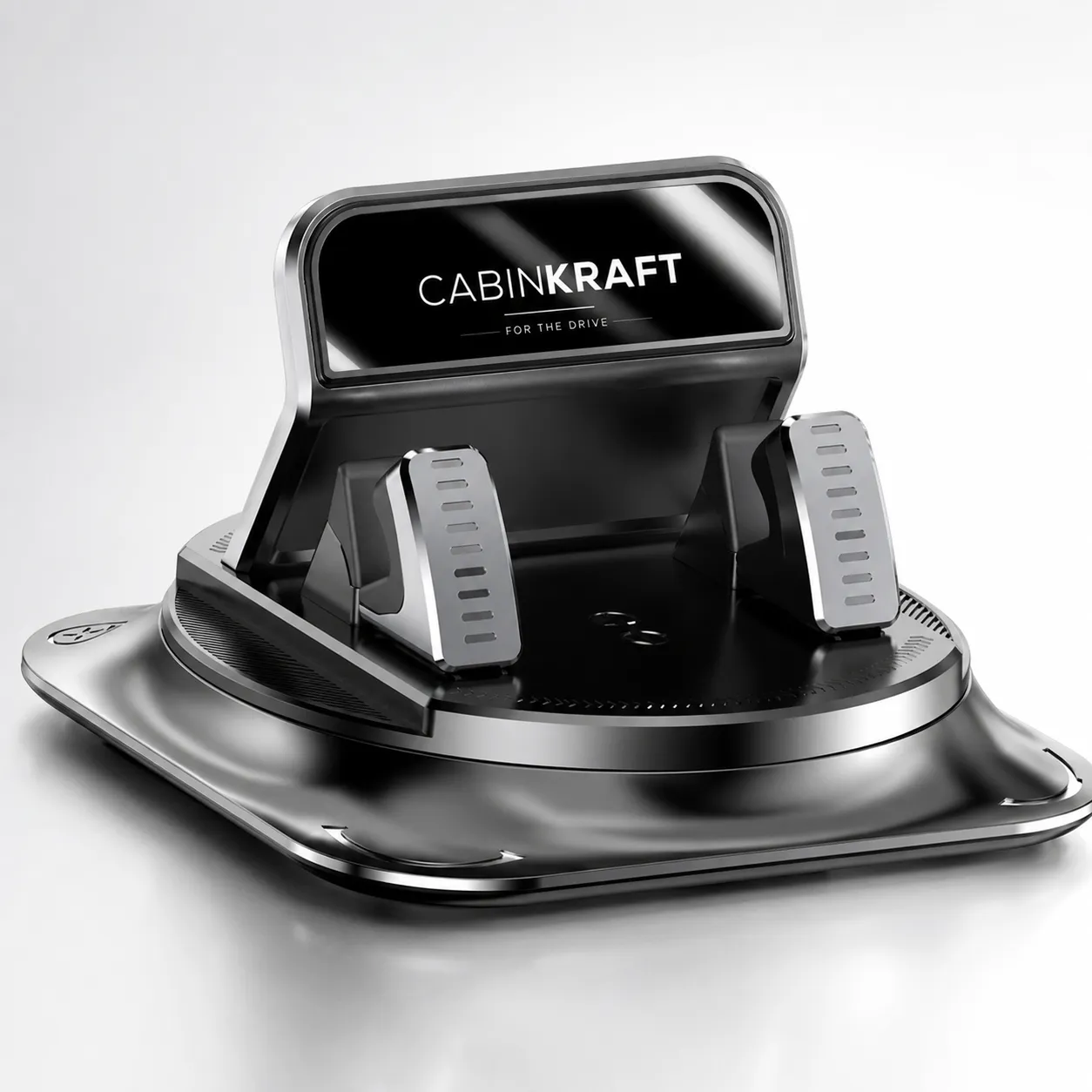 360° Car Phone Holder — Suction Cup Dashboard Mount, iPhone & Android