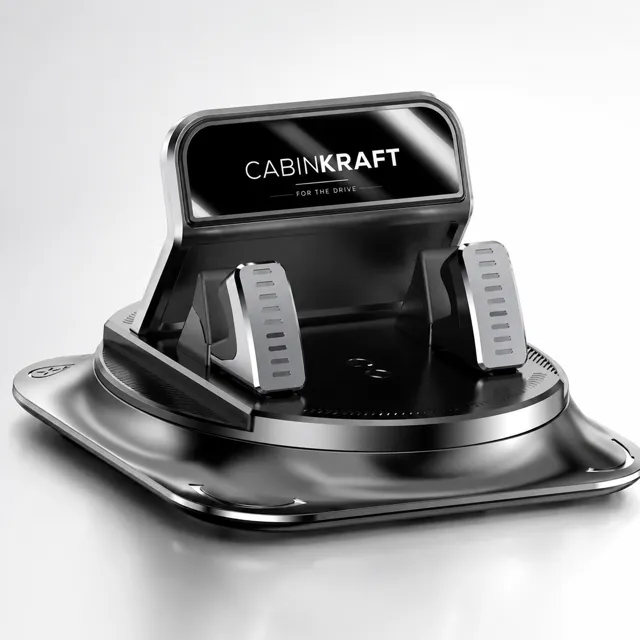 360° Car Phone Holder — Suction Cup Dashboard Mount, iPhone & Android